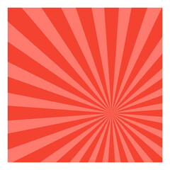 Pink retro background red sunburst