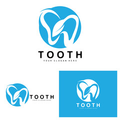 Tooth logo, Dental Health Vector, Care Brand Illustration