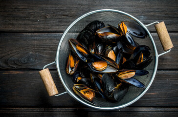 Fresh seafood clams.