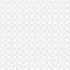 Vector texture bicycle chain. Individual parts. Isolated on white background.