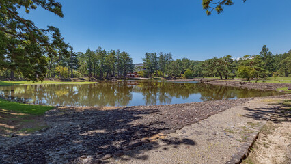  岩手平泉 毛越寺 浄土庭園の風景