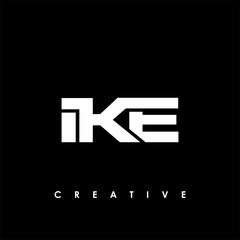 IKE Letter Initial Logo Design Template Vector Illustration