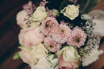 wedding bouquet of flowers