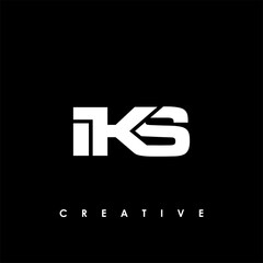 IKS Letter Initial Logo Design Template Vector Illustration