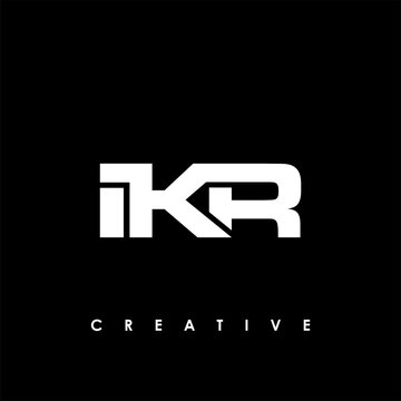 IKR Letter Initial Logo Design Template Vector Illustration