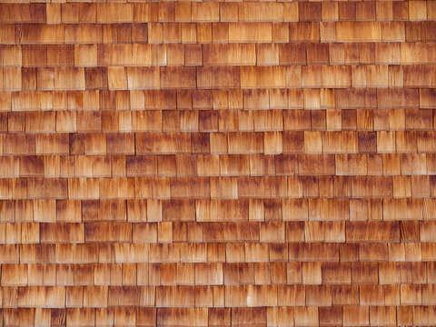 Full frame of wooden paneling
