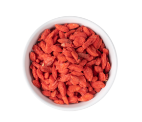 goji berries isolated on transparent png