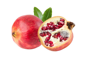 Pomegranate on transparent png