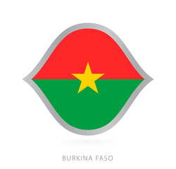 Burkina Faso national team flag in style for international basketball competitions.