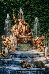 French city of Versailles. Versailles palace and garden