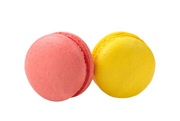 colorful macaroons on transparent png