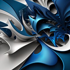 abstract background with elements blue and wihte colors