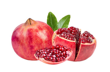 Pomegranate on transparent png