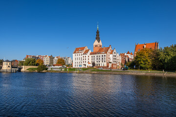 Fototapeta premium Elblag City Skyline In Poland
