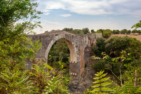 Italy, Lazio,Ponte dell?Abbadiain summer