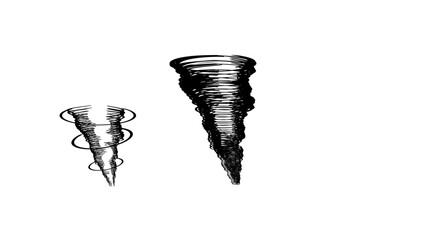 Tornado silhouette