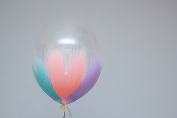 pink and white balloons
