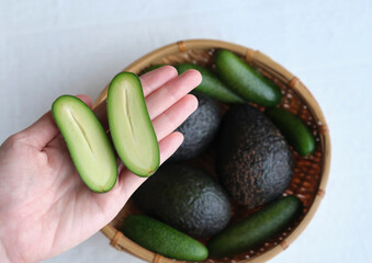 Avocados can be eaten on its own, blended into drinks, with bread and in pastry and culinary. Australian Avocados and Turkish Cocktail Seedless Avocados. Delicious and healthy super food