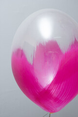 raspberry balloon on wall background