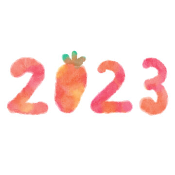 2023 새해 년도 수채화 날짜