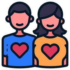 couple in love illustration