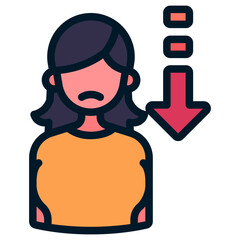 insecure girl illustration