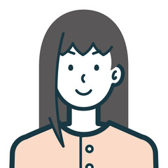 きりっとした顔の私服女性のバストショット3