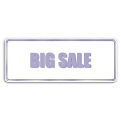 white big sale coupon in digital lavender color