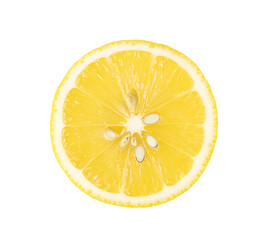 Sliced lemon fruit on transparent png