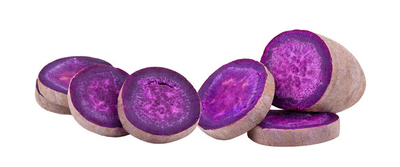 purple yams on transparent png