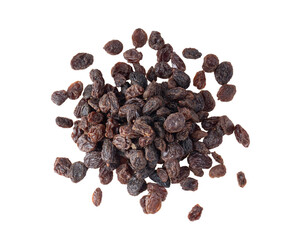 Dried raisins isolated on transparent png