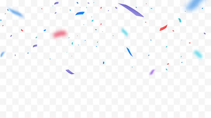 Confetti Background. Festive Backdrop. Party Design With Colorful Confetti. Vector Illustration