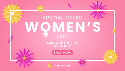 Sale template for Women's Day
