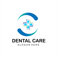 Obraz premium dental clinic logo with circle logo