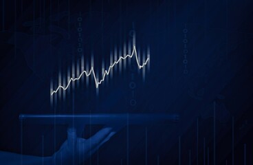 gradual climbing chart on platter