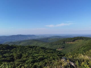 Obraz premium Viewing from mountain beautiful landscape in Hungary
