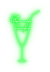 Green Neon Drink Icon