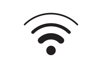 Wi Fi symbol signal connection. Vector wireless internet technology sign. Wifi network communication icon.