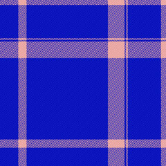 Textile check plaid. Texture vector background. Seamless fabric tartan pattern.