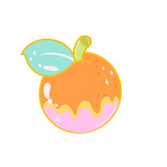 illustration of an orange