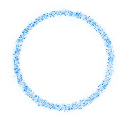 elegant blue magic dust circle frame