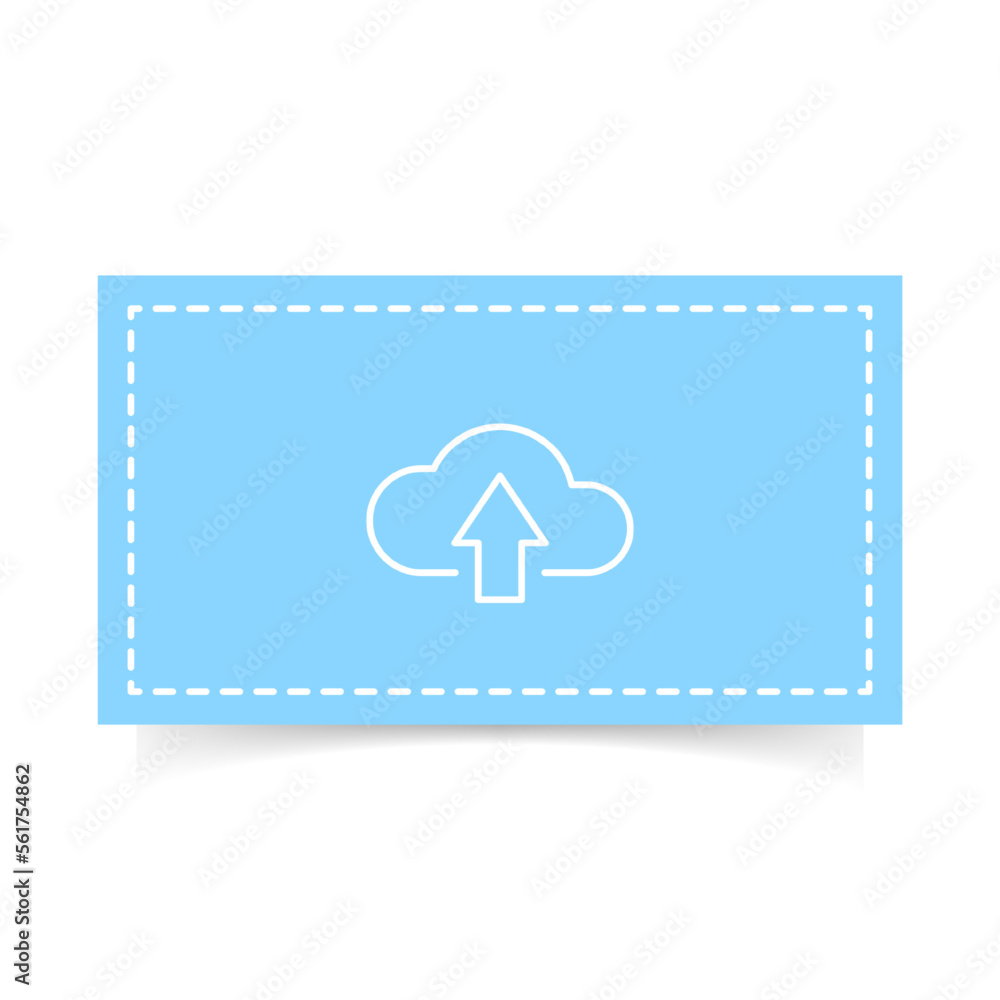 Poster add file, upload button page concept illustration flat design vector eps10. simple, modern graphic e