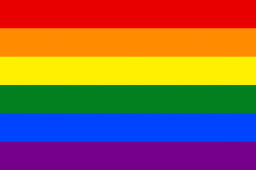 LGBT Pride Colorful Flag Illustration