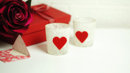 Romantic decoration for St. Valentine