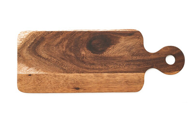 blank mock up empty wood cutting or serve board or tray isolated on white background. mock up empty wooden board isolated                                                             