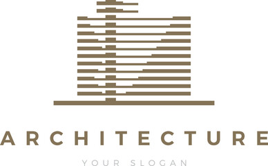 professional golden architecture logo