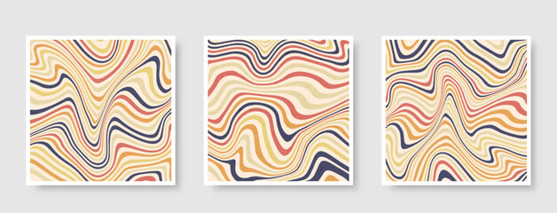 Trendy modern set of minimalistic geometric compositions.Design for postcard,brochure,cover,banner,web design,interior.
