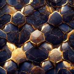 texture of dragon or armadillo scales, image of tough skin with colored scales
