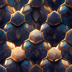 texture of dragon or armadillo scales, image of tough skin with colored scales