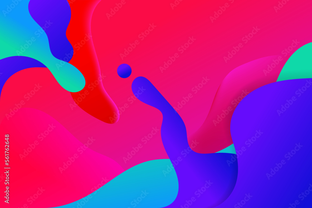 Aufkleber abstract colorful background fluid vector